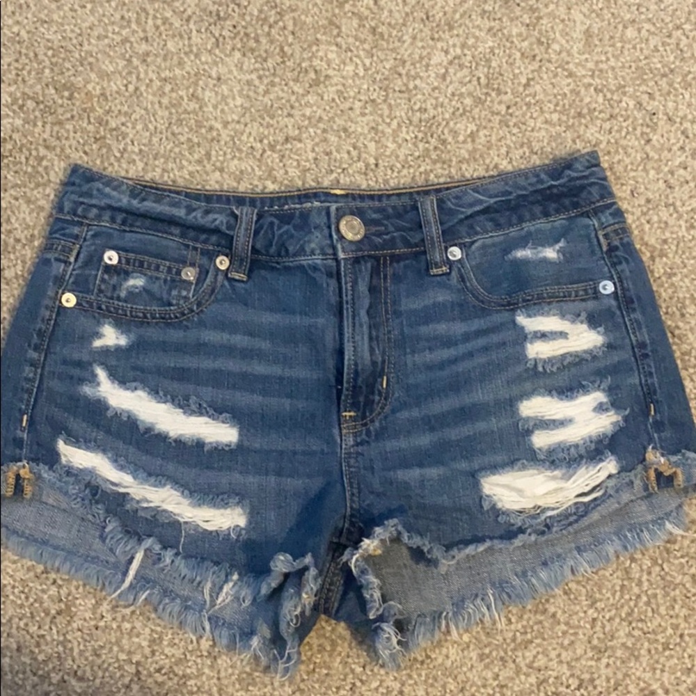 American Eagle Tomgirl Shortie Jean Shorts